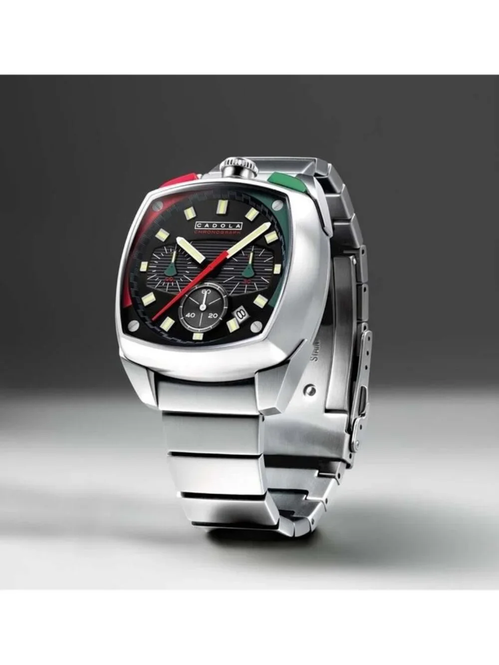NWT Cadola Taurus Chronograph Quartz Black Dial Men's Watch